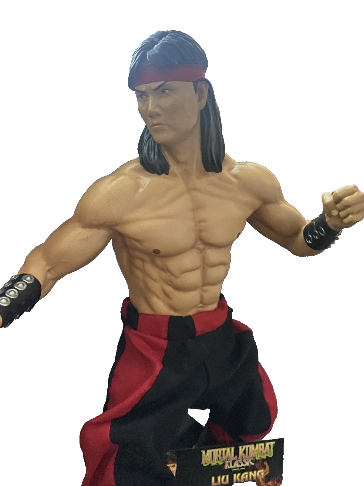 Rare Mortal Kombat Liu Kang Klassic PCS Statue [CRACKED][DAMAGED]