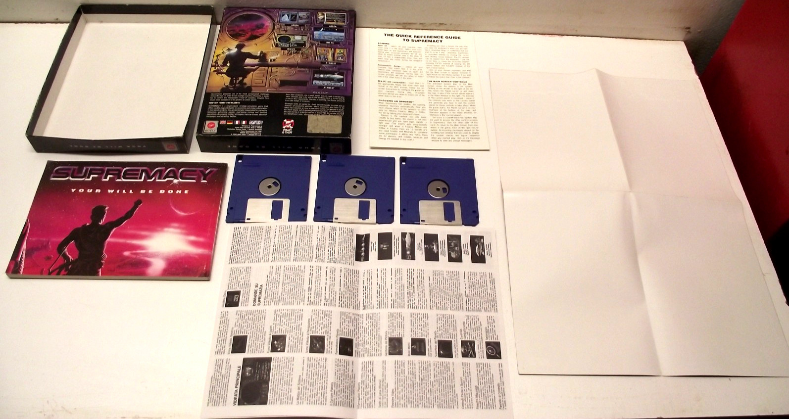 Supremacy: Your Will Be Done (Atari ST) COMPLETE IN BOX Virgin Overlord