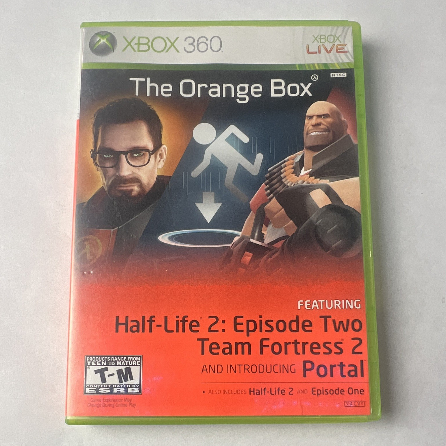 Microsoft Xbox 360 The Orange Box DVD Keep Case Box Only (No Disc)
