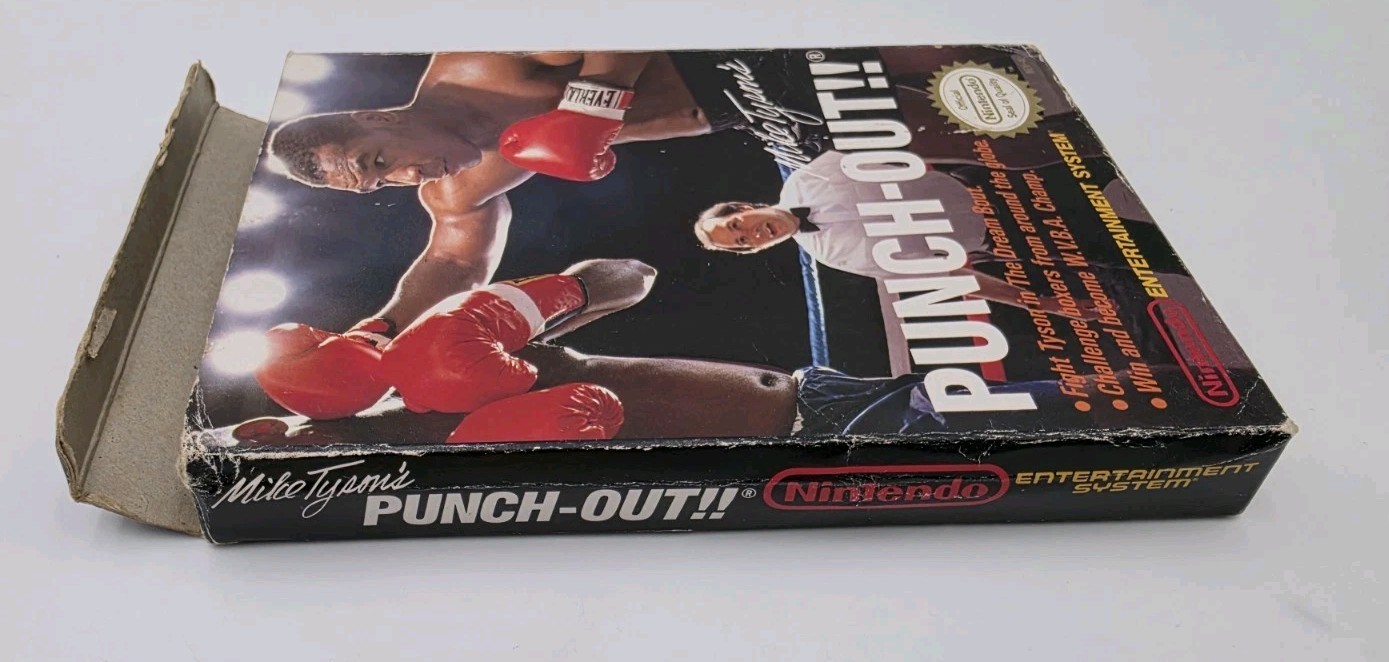 Mike Tyson’s Punch-Out Nintendo NES Cartridge, Box and Sleeve No Manual