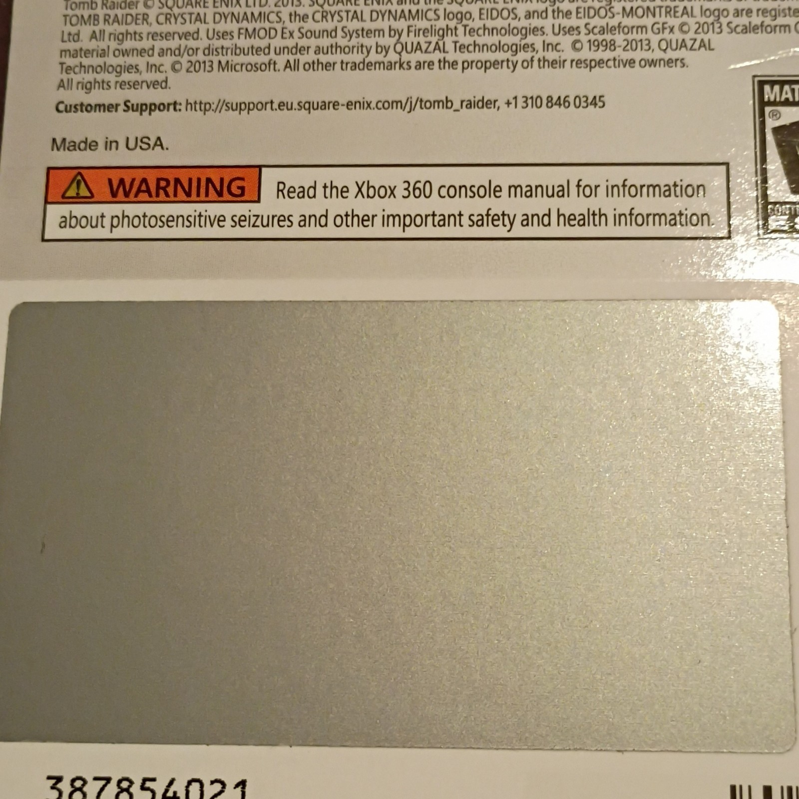 Xbox 360 Tomb Raider Full Game Download Prepaid Game Card Code *READ*