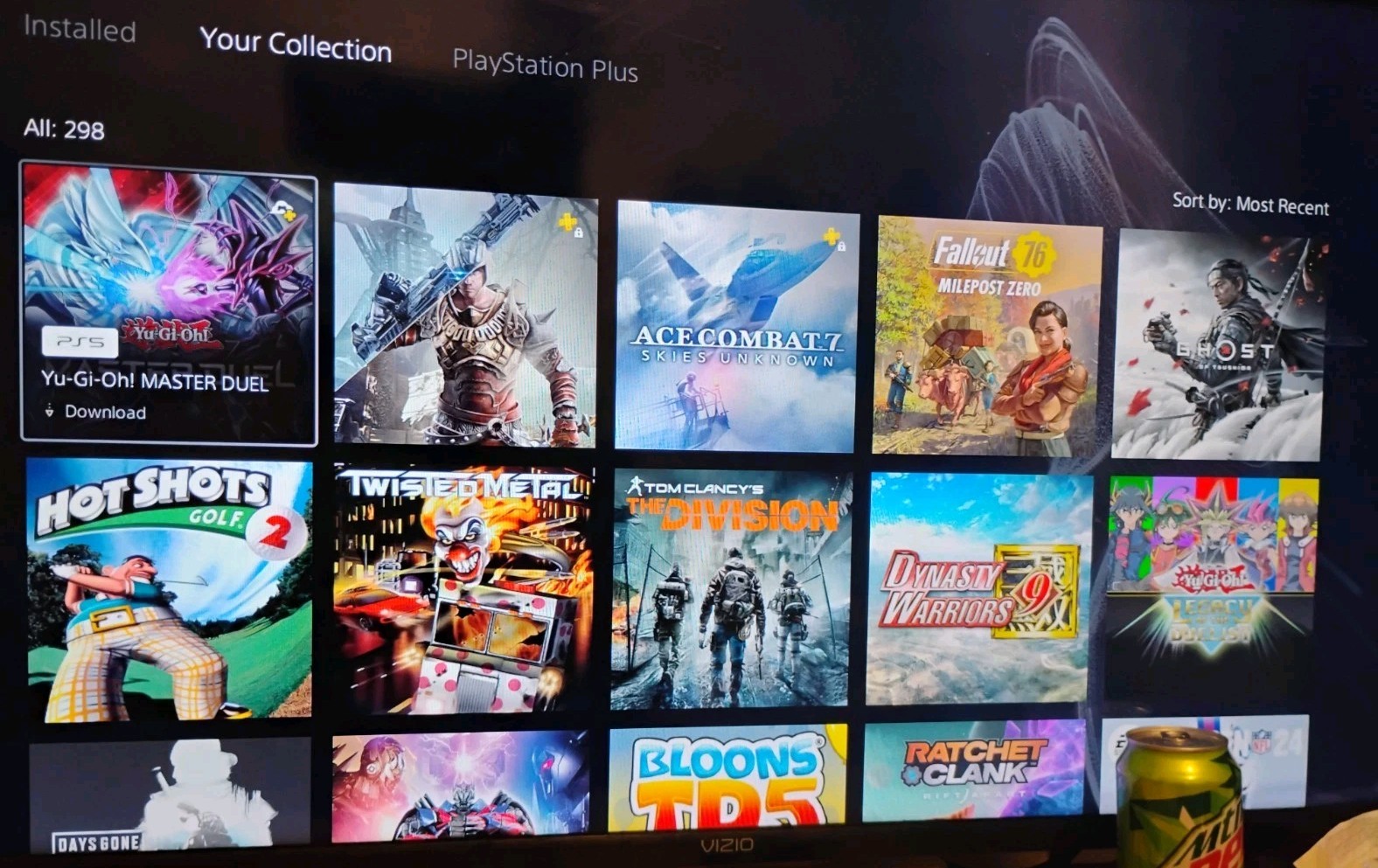 Ps4 Slim 500Gb+Account With 304 Games+No Controller+PWR Cord+HDMI+Charger Stand