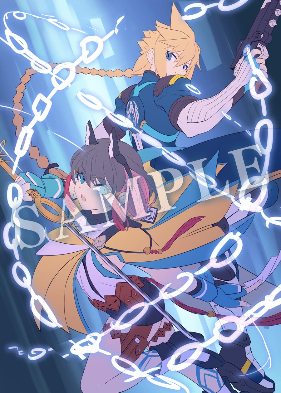 Inti Creates Blue Thunderbolt Gunvolt Chain Ring Limited Edition – Switch Bonus