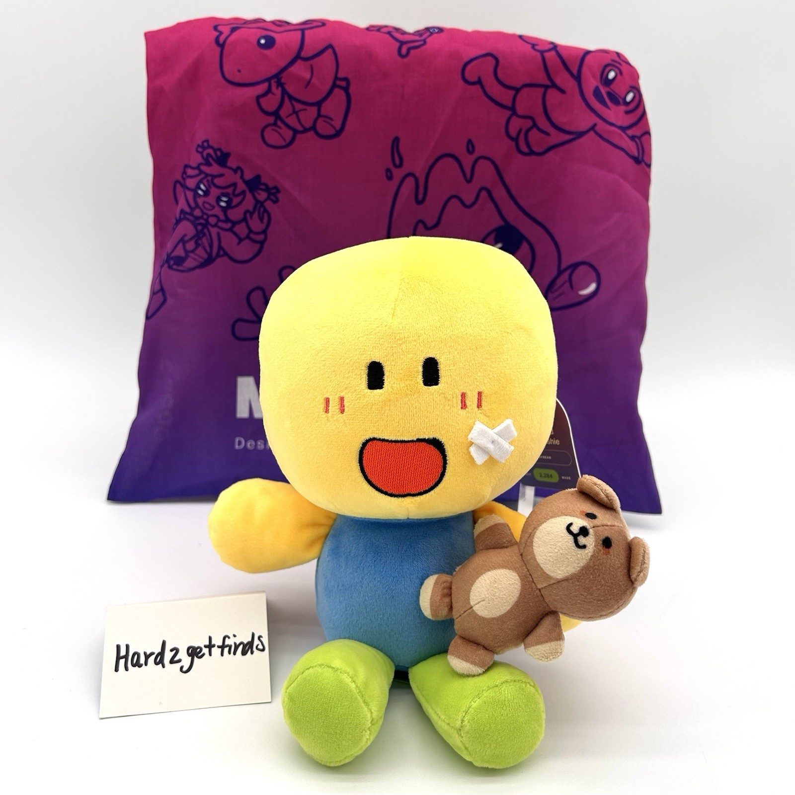 Official Makeship Noobsquad Nooby Plush Soybean YouTuber Limited Edition NWT