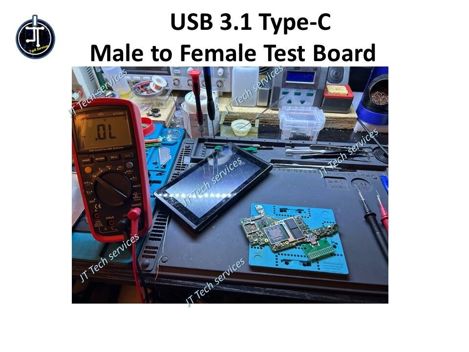 USB 3.1 Type-C Male to Female Test Board