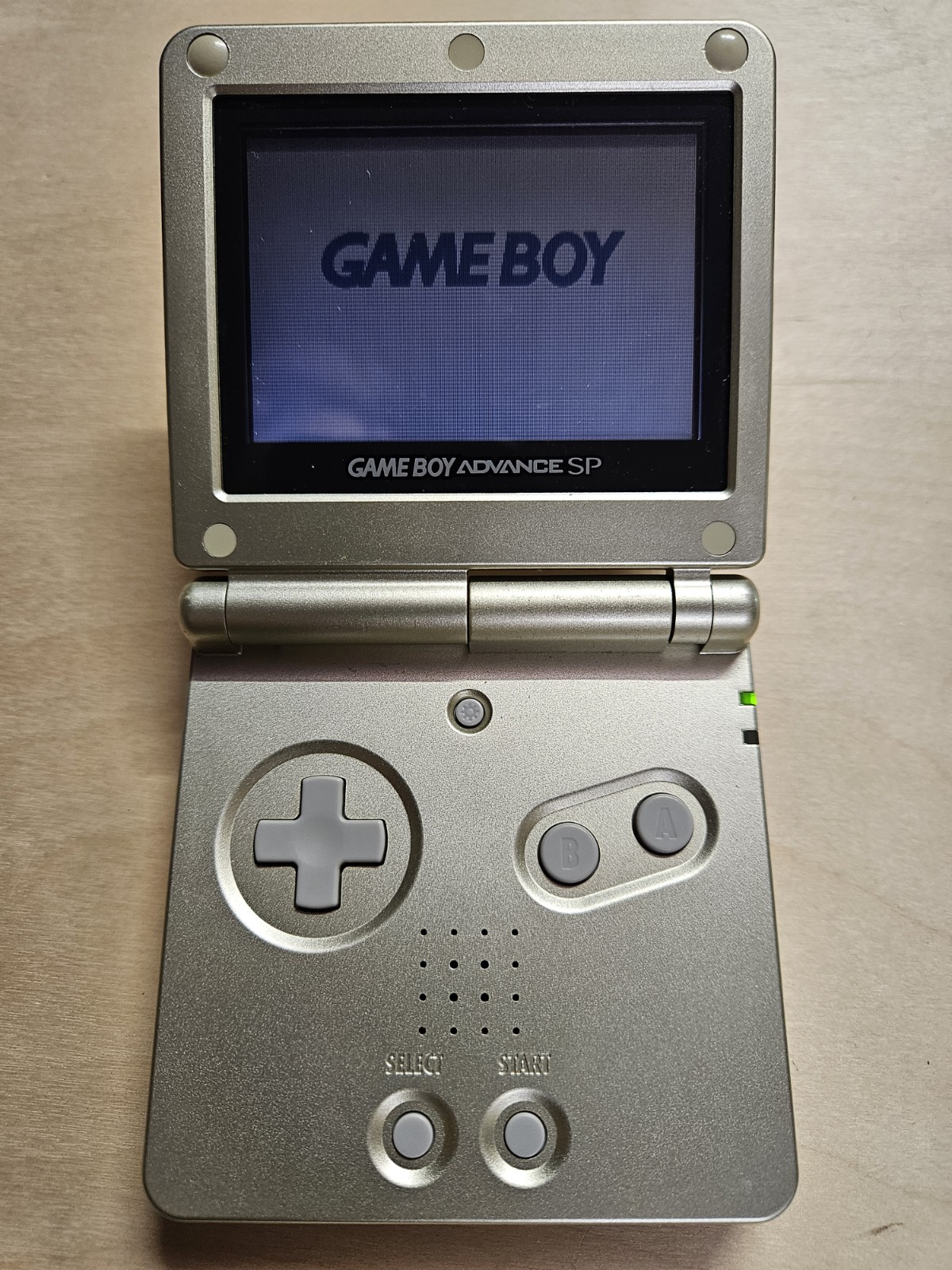 Nintendo Game Boy Advance SP AGS-001 Silver Handheld System Backlight Display