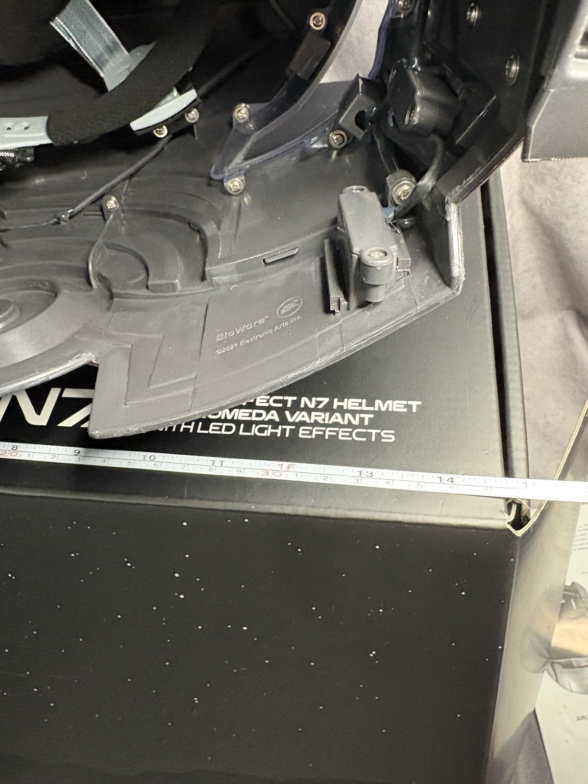 Mass Effect N7 Helmet Andromeda Variant 1:1 Scale Wearable Helmet LED Light VG+