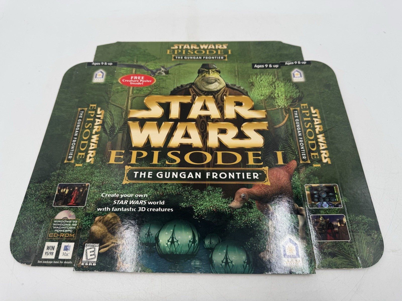 1998 STAR WARS Episode 1 The Gungan Frontier PC STORE DISPLAY Box Unused – RARE!