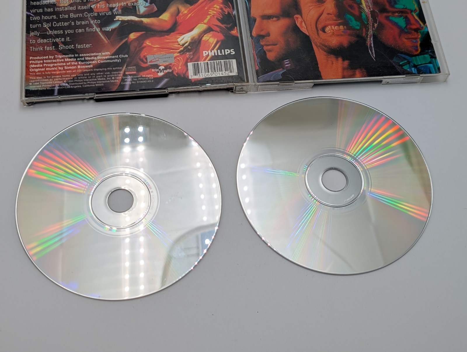 Burn:Cycle Philips CD-i PAL 1994 Philips Interactive Media Complete w/ MusicDisc