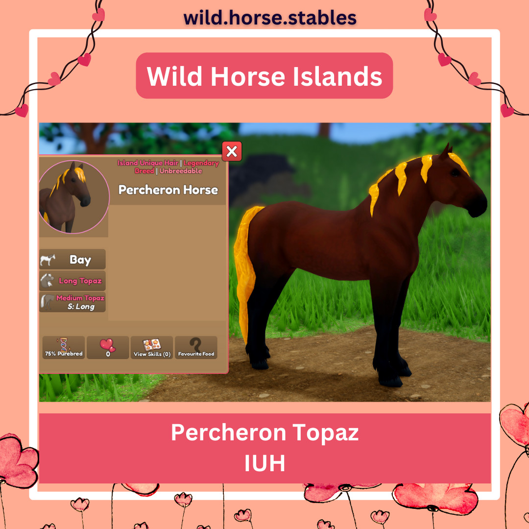 Wild Horse Islands – Percheron Island Unique Hairs/IUH