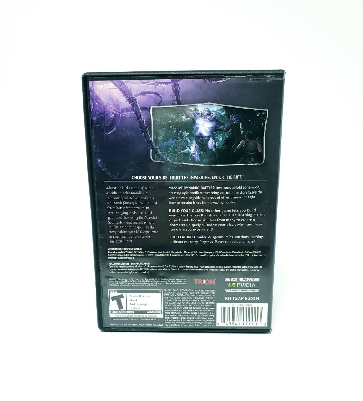 Rift (PC, 2011) PC (Windows Vista / XP) Key included