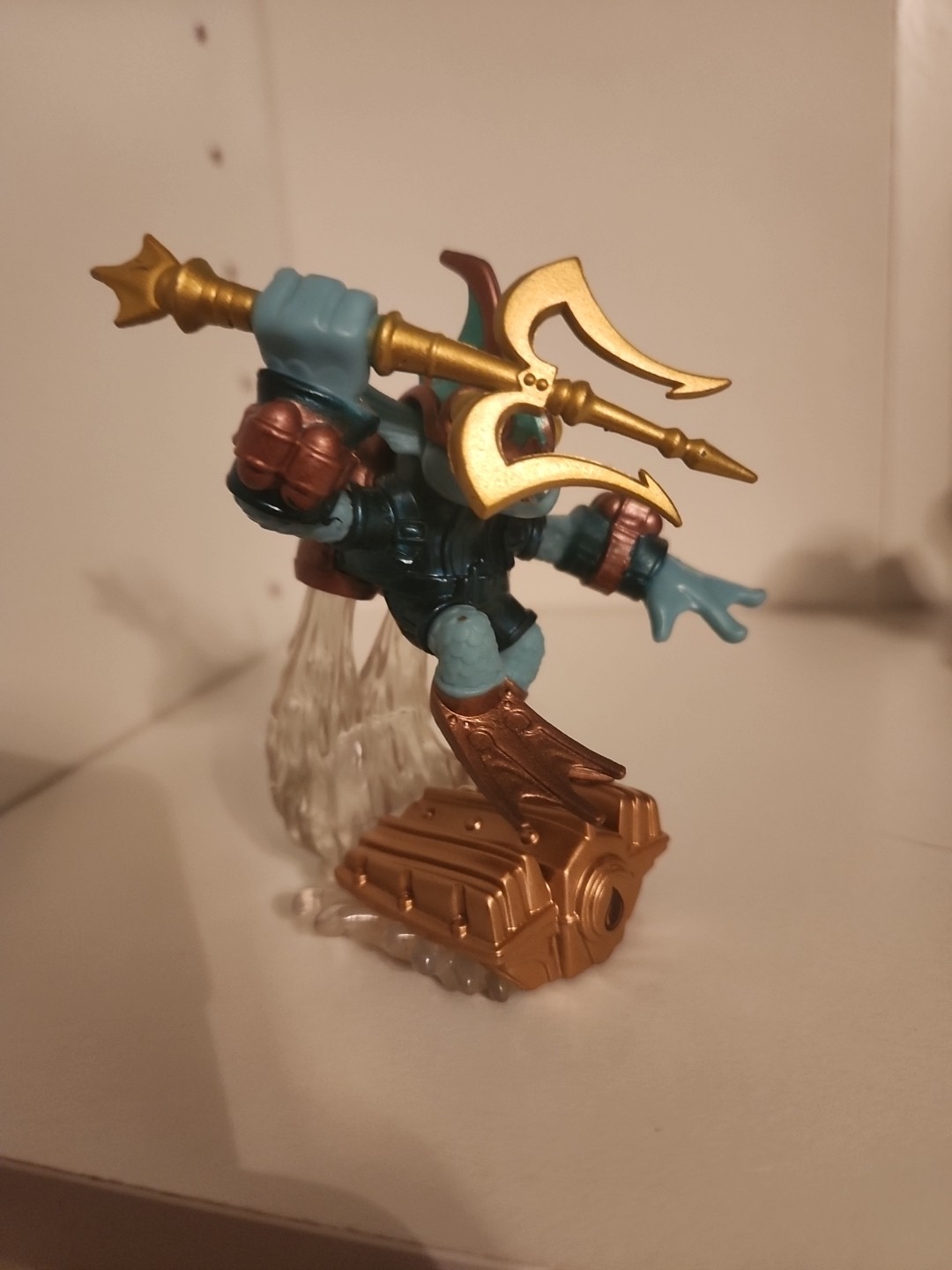 *RARE* Skylanders Superchargers DEEP DIVE GILL GRUNT Figure CLEAR WATER READ