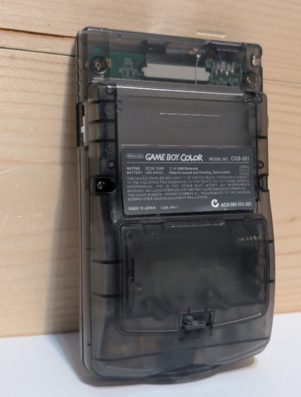 Nintendo Gameboy Color Clear Black CGB-001 *Tested* IPS FunnyPlaying W/OSD