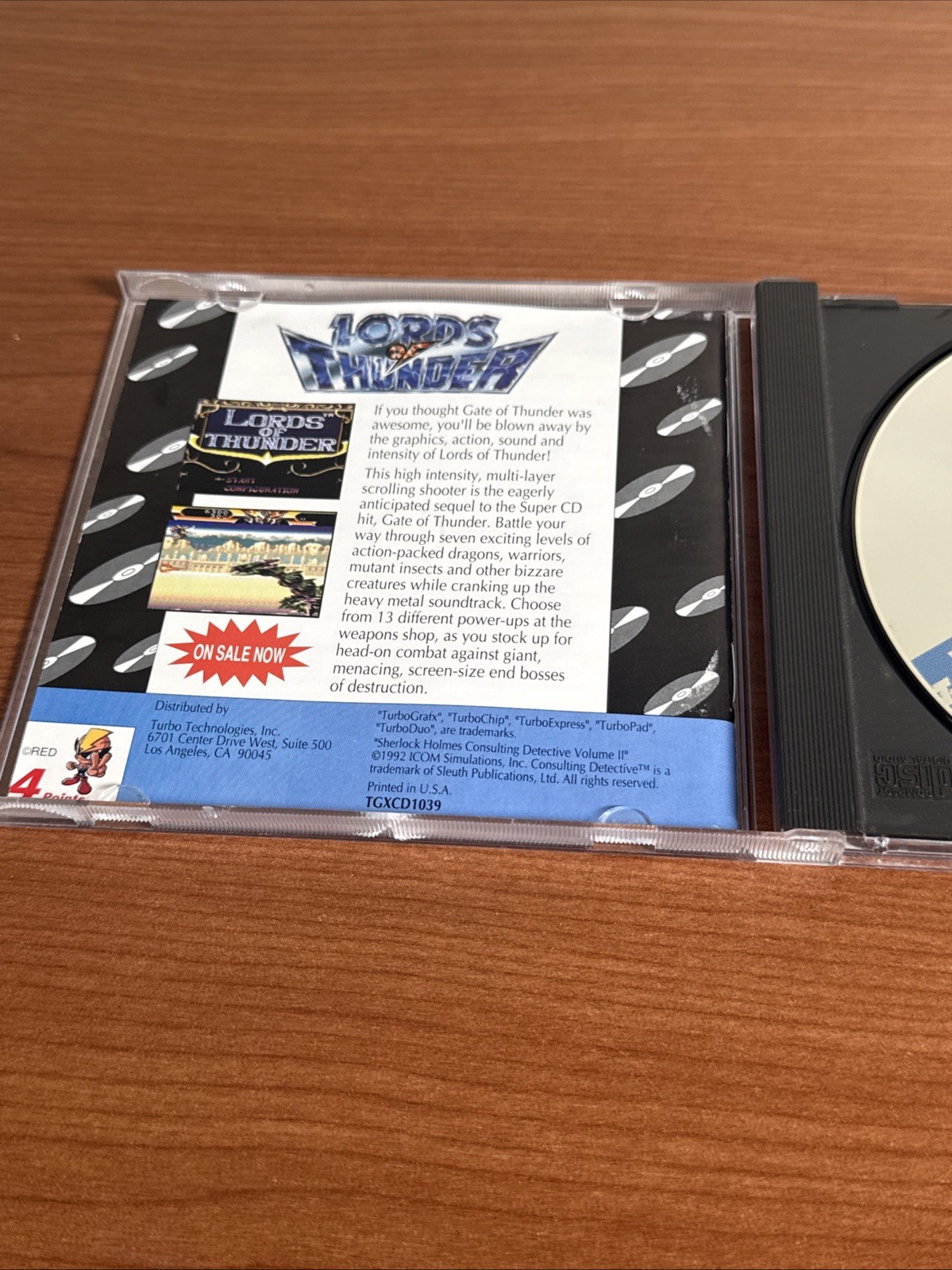Sherlock Holmes Consulting Detective Volume 2 – TurboGrafx-16 CD TurboDuo Game