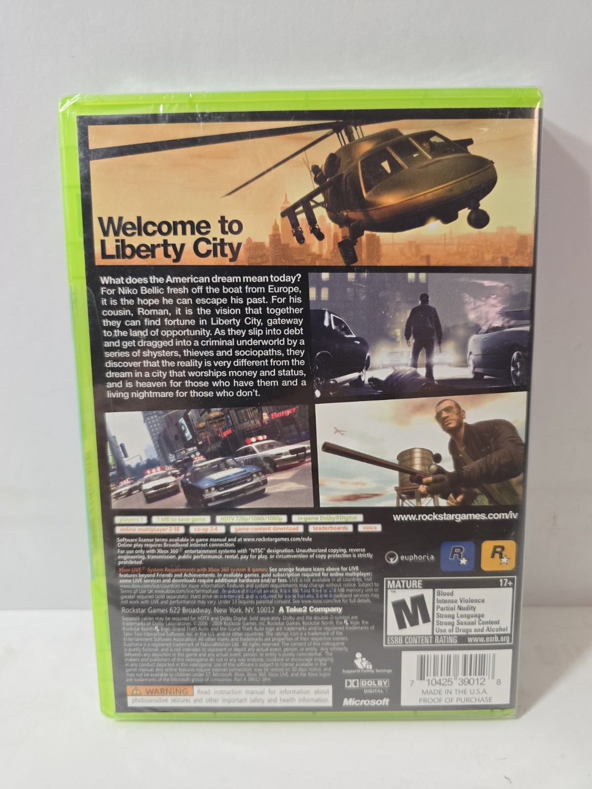 Grand Theft Auto IV (Xbox 360) BRAND NEW! SEALED & SHIPS FREE TODAY 🔥