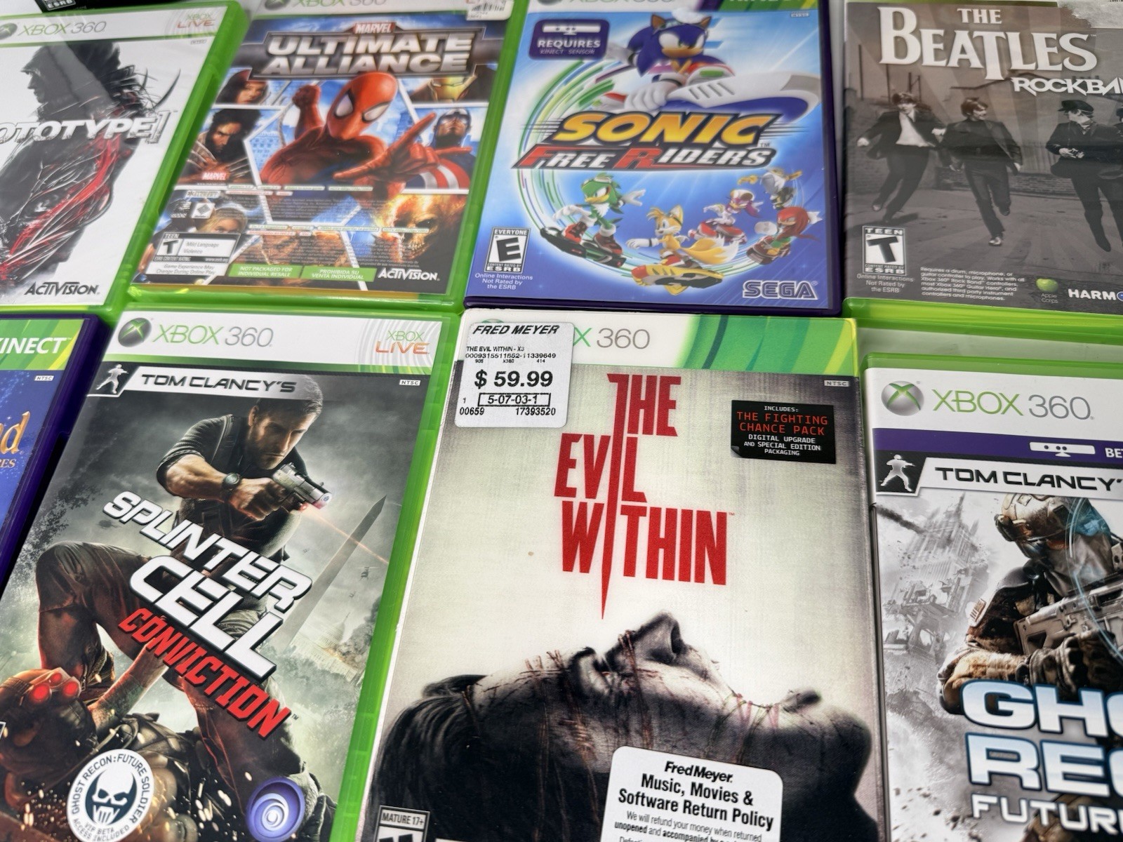 Xbox 360 Microsoft Game Bundle Lot of 15 Tested. & Working See Pics READ