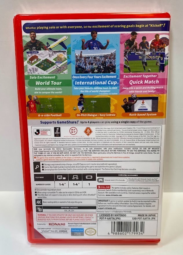 eFootball Kick-Off! (Multi-Language) (Game Key Card) Switch 2 New [2026 Sports]
