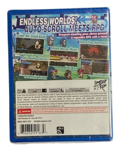 Mystery Chronicle One way Heroics PS Vita / Limited Run Game #21 – NEW SEALED