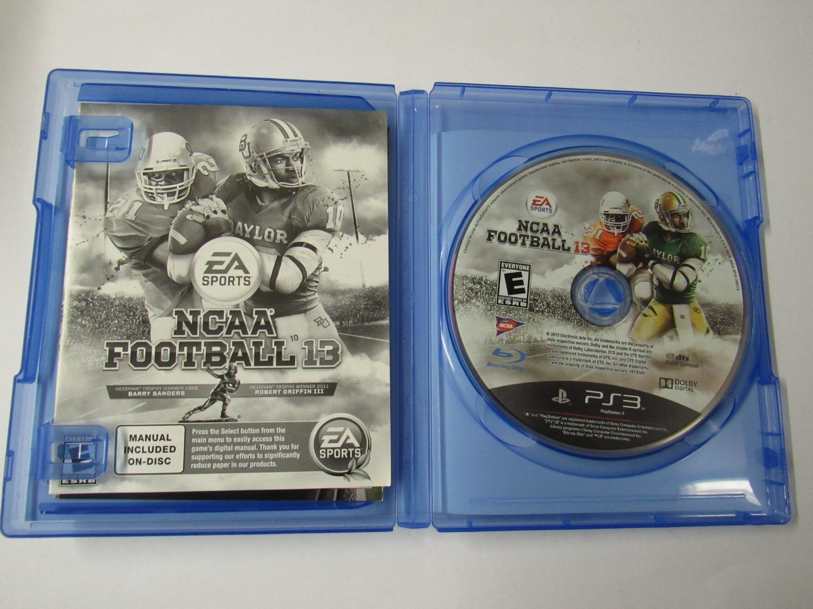 NCAA Football 13 Sony PlayStation 3 2012 PS3 Complete