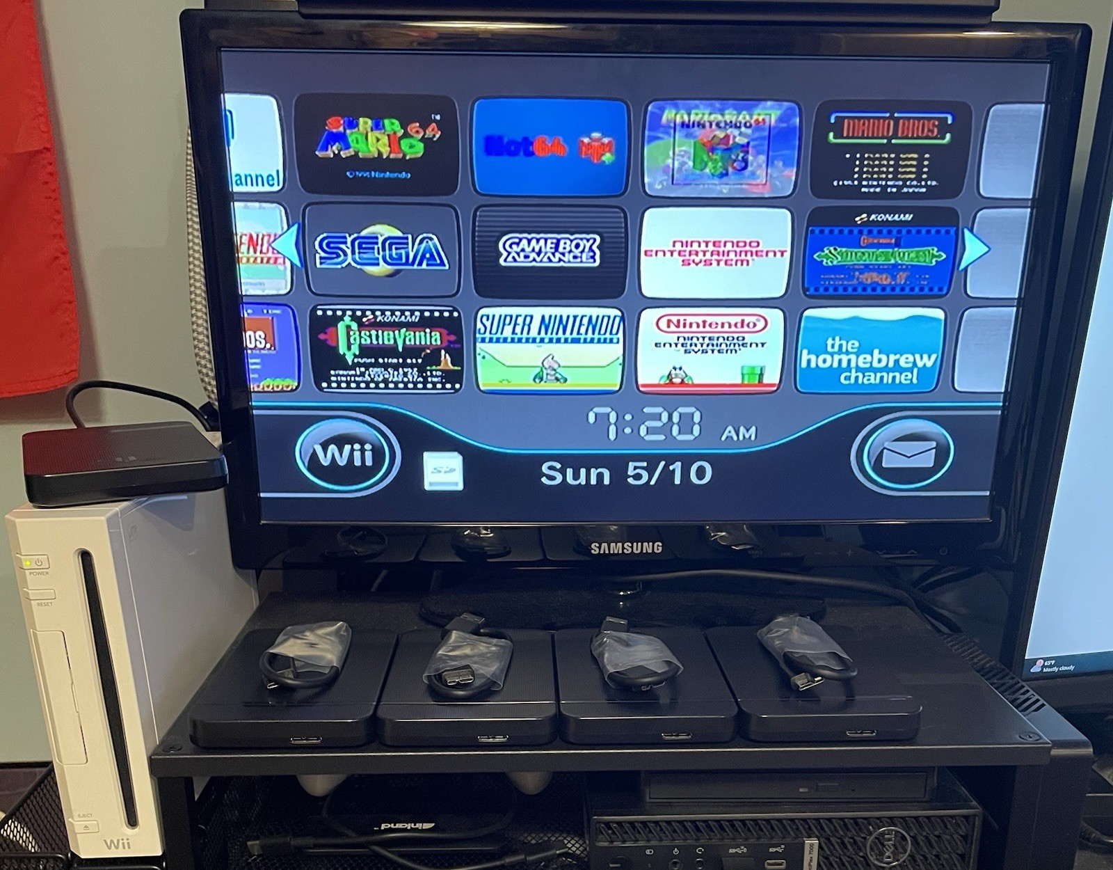 HomeBrew Wii With 500gb Hardrive, Games included