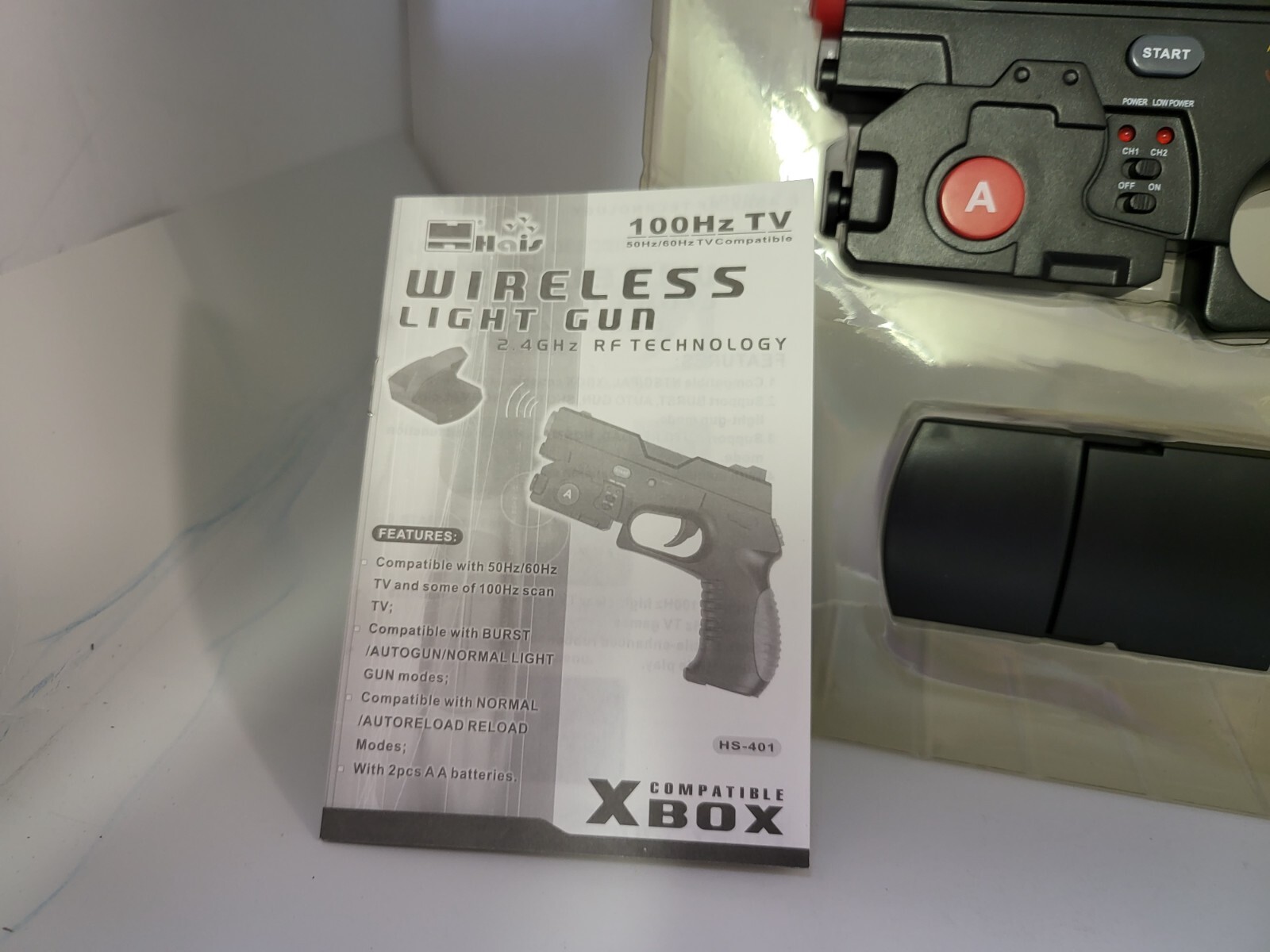 WIRELESS Light Gun Shotgun Auto Reload for Original XBOX FOR CRT TUBE TYPE TV