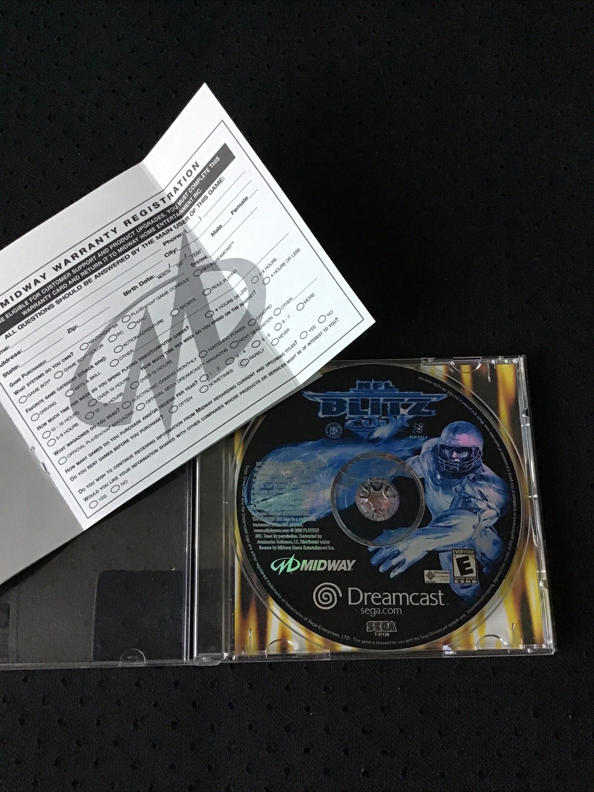 NFL Blitz 2001 Sega Dreamcast CIG With Reg Card