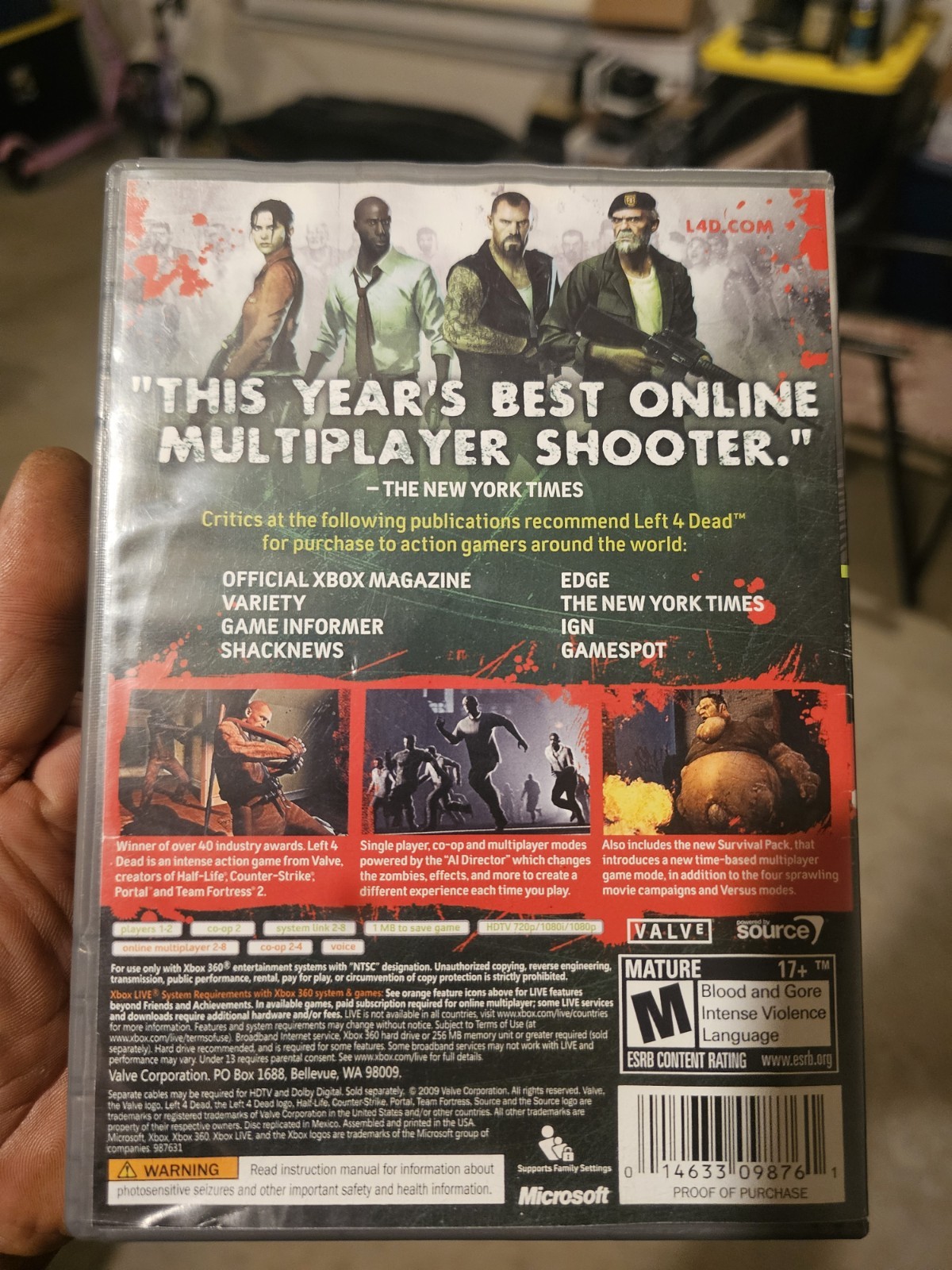 Left 4 Dead — Game of the Year Edition (Microsoft Xbox 360, 2009) CIB Complete