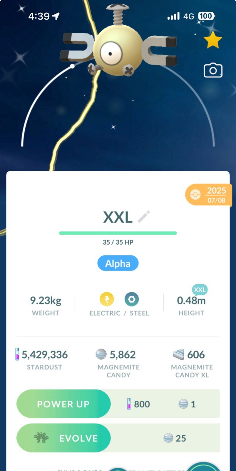 Pokémon XXL Shiny Magnemite GO 30 Days Friendship Available
