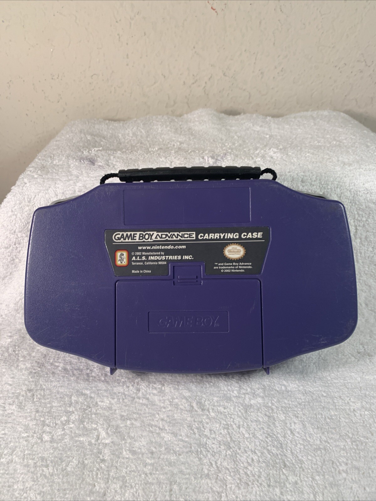 RARE Game Boy Advance Hard Shell Carrying Case 2002 ALS – Indigo Purple Readinfo