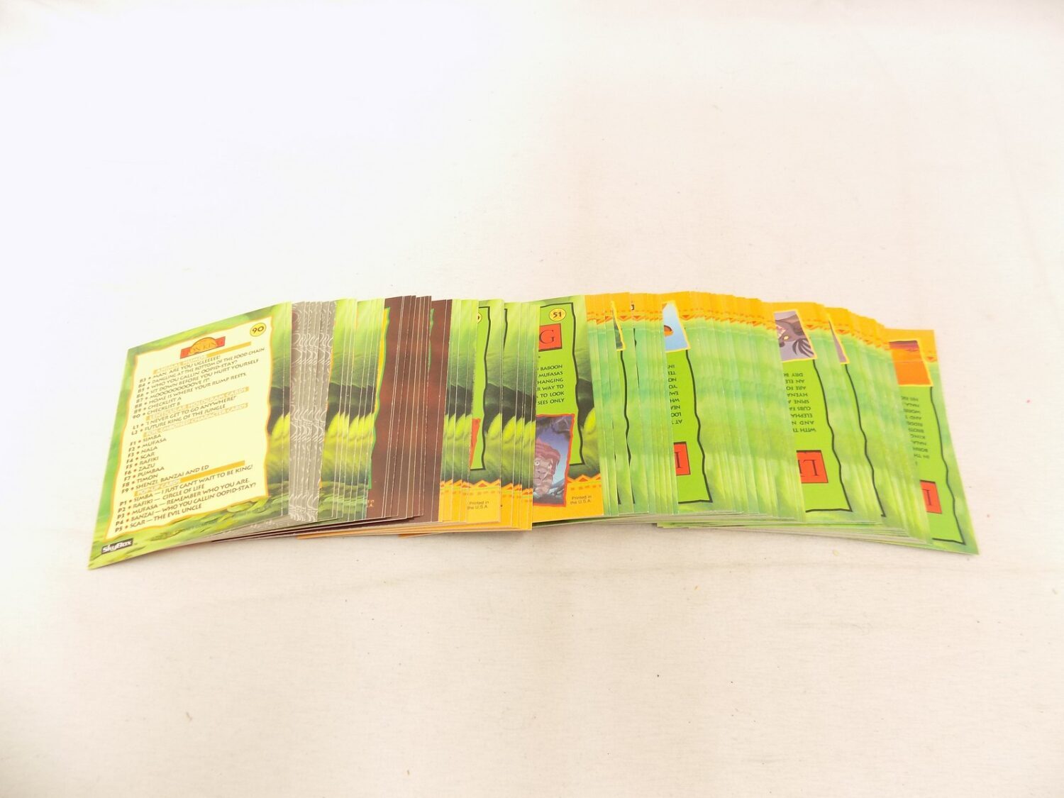 Like New The Lion King Trading Cards Bundle of x80+