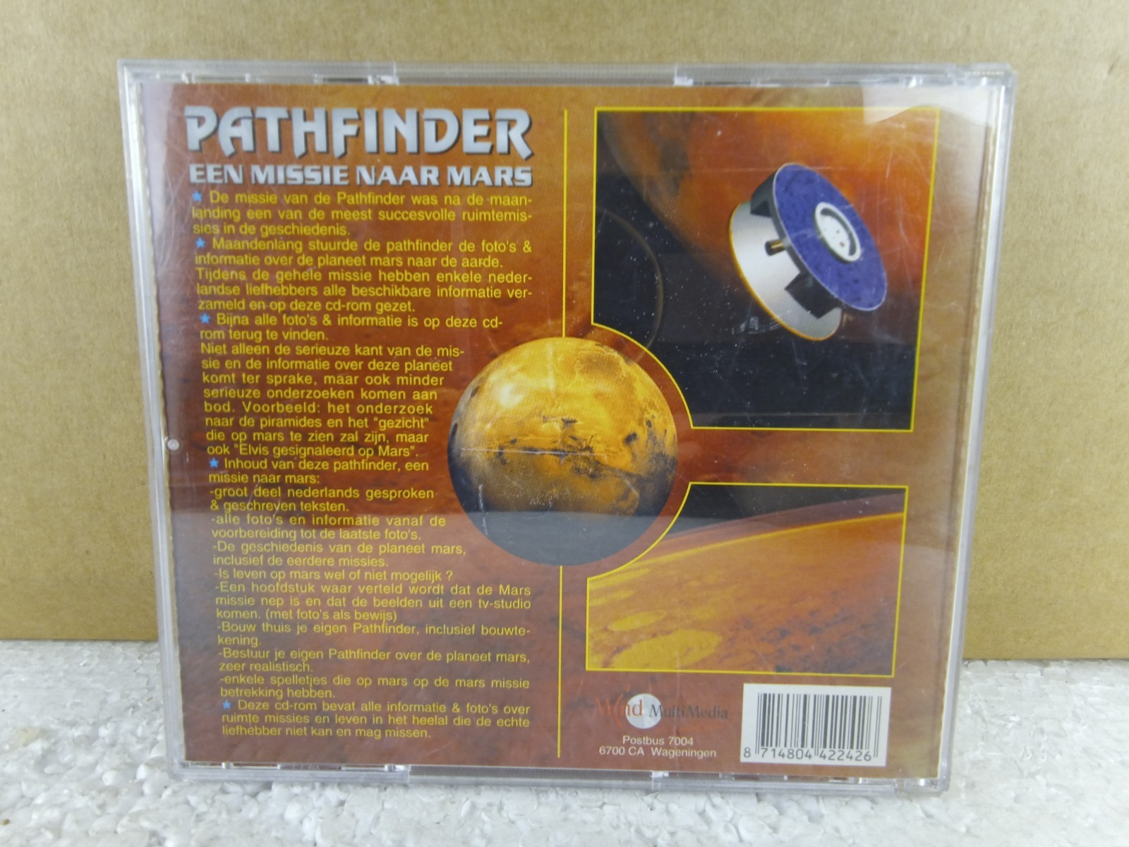 Pathfinder Een Missie Naar Mars CD-ROM Dutch Mars Mission Multimedia Collector