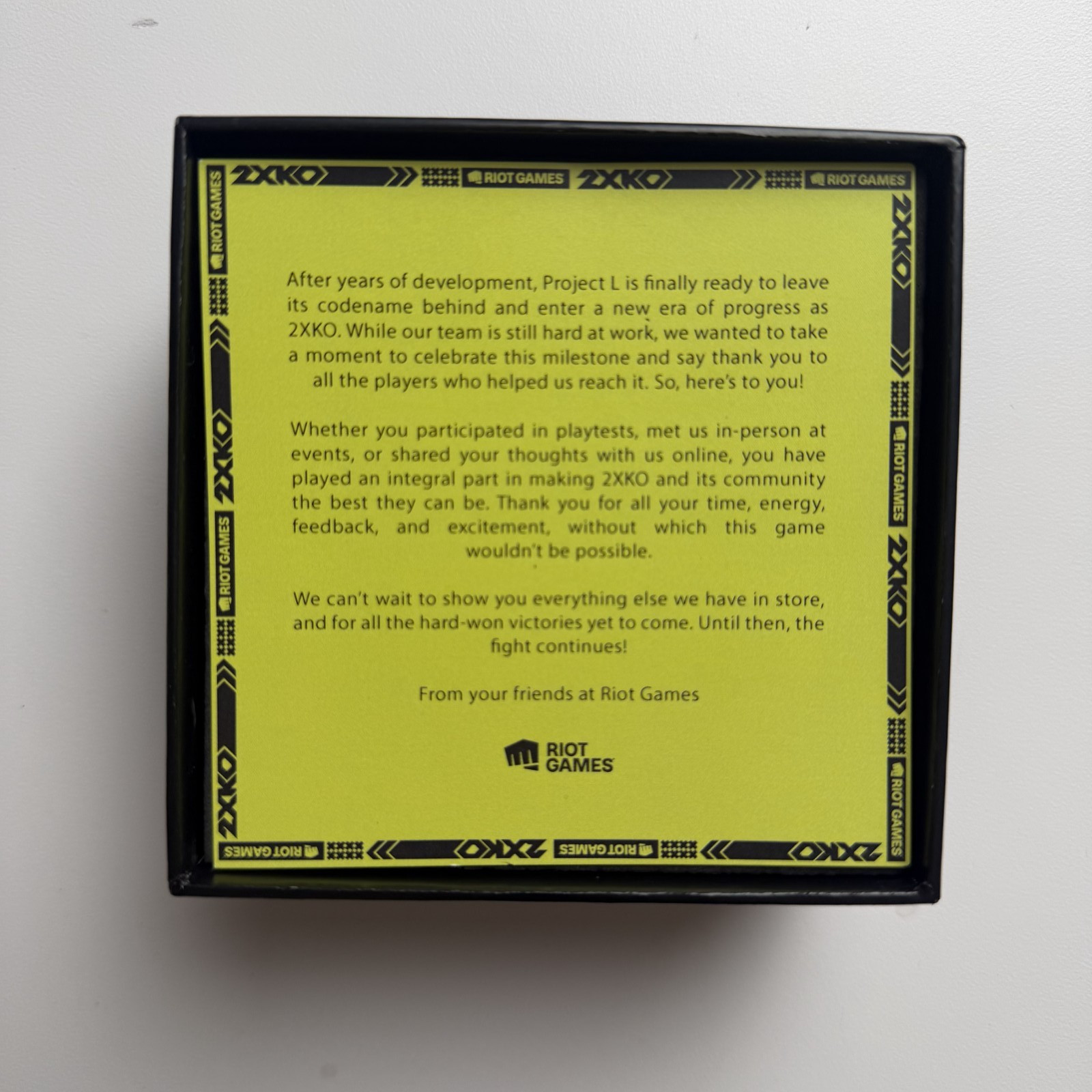 RARE Playtester Riot Games 2XKO Project L Commemorative Coin Medal w Box
