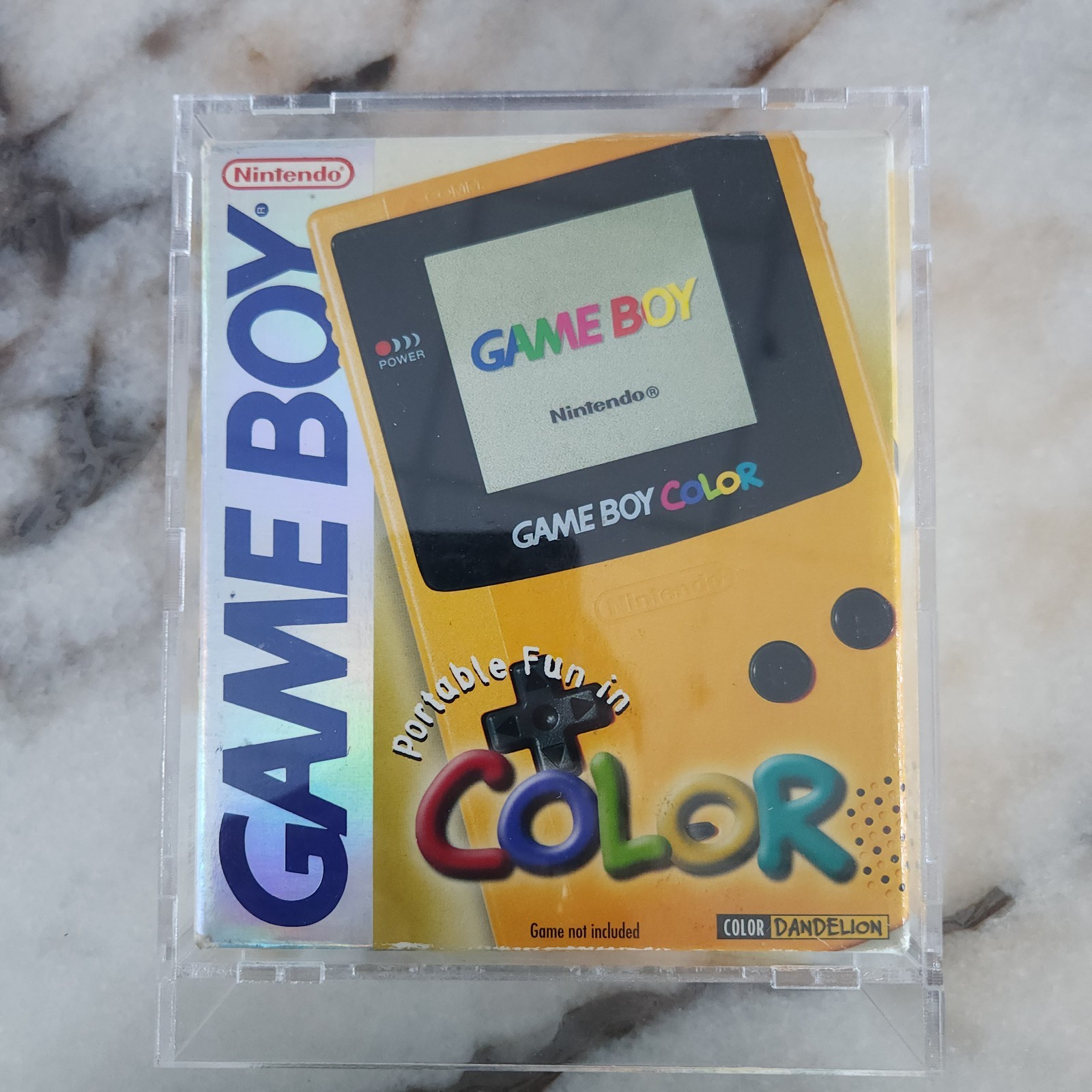 FIRST PRINT Game Boy Color GBC Dandelion Yellow CIB VERY GOOD CONDITION