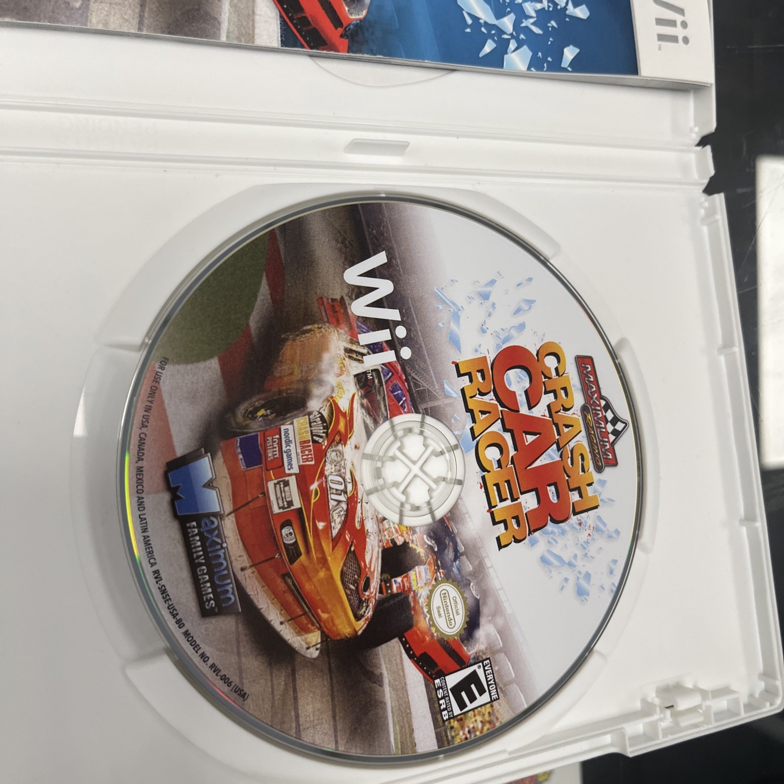 Maximum Racing: Crash Car Racer (Nintendo Wii, 2011) Complete Manual CIB
