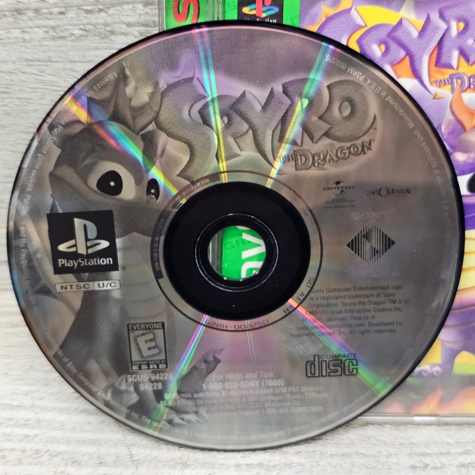 Spyro the Dragon Greatest Hits PlayStation 3D Platformer CIB Tested Working
