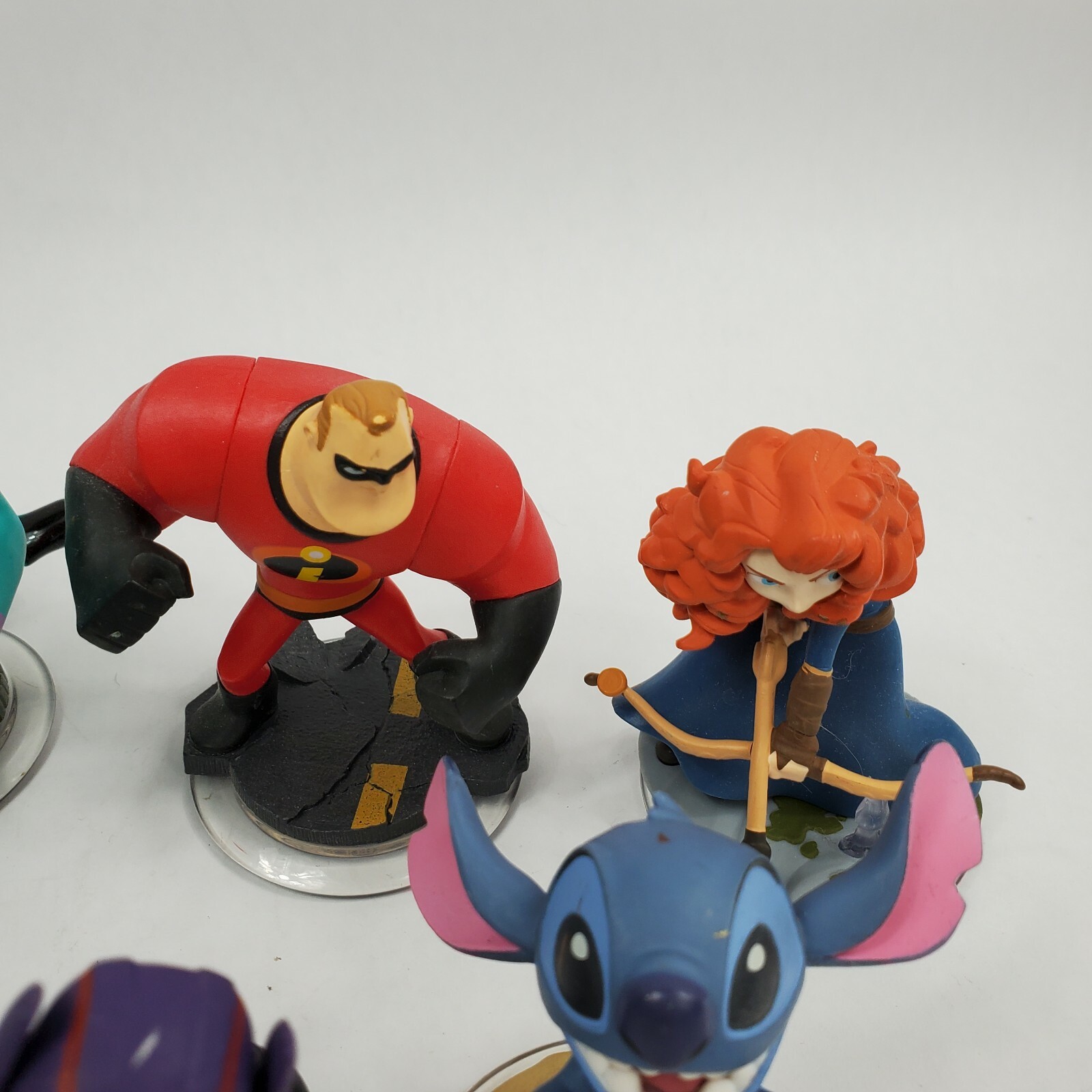 Disney Infinity Figures Lot of 9 Merida Tinkerbell Stitch Hiro Donald Duck Etc