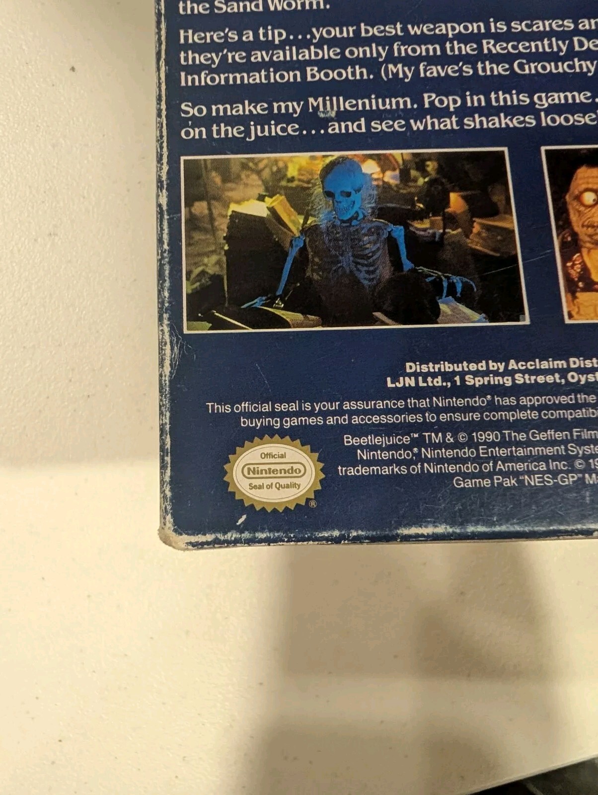 Beetlejuice (Nintendo Entertainment System, 1991) NES COMPLETE with Box & Manual