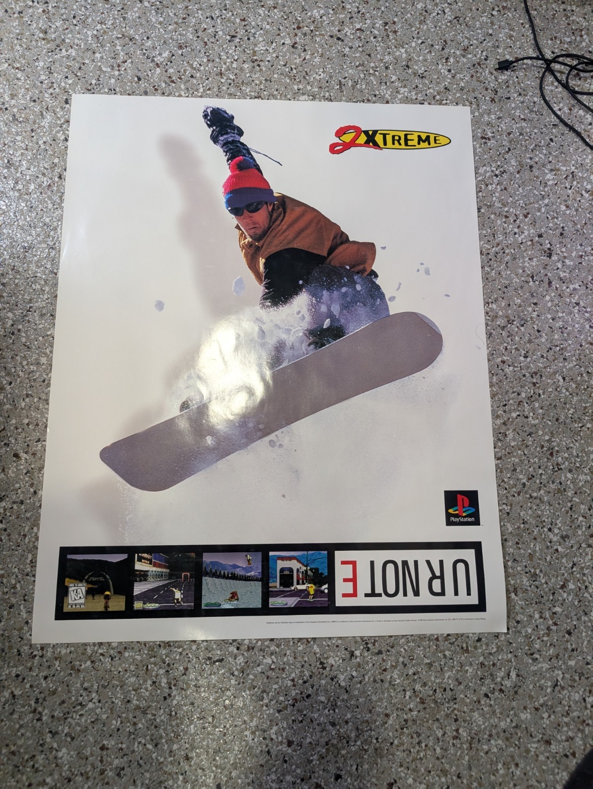 Twisted Metal 2 / 2 Xtreme Double Sided Poster Promo Very Rare PS1 22×28 In