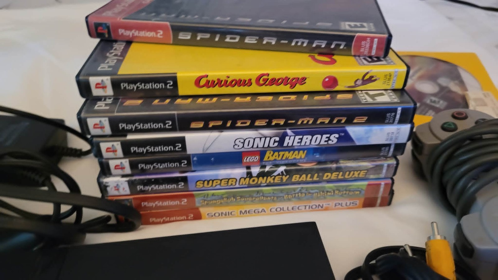 Sony Playstation console SPCH75001 for parts repair only PLUS Games Controllers