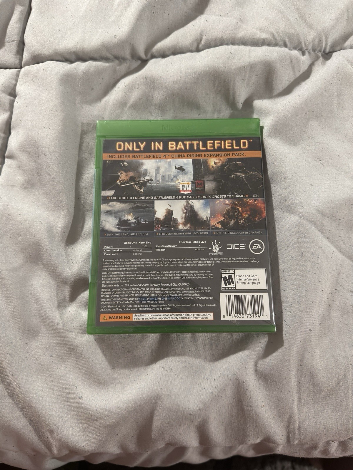 Battlefield 4 (Microsoft Xbox One, 2013) Brand New – Sealed!!!