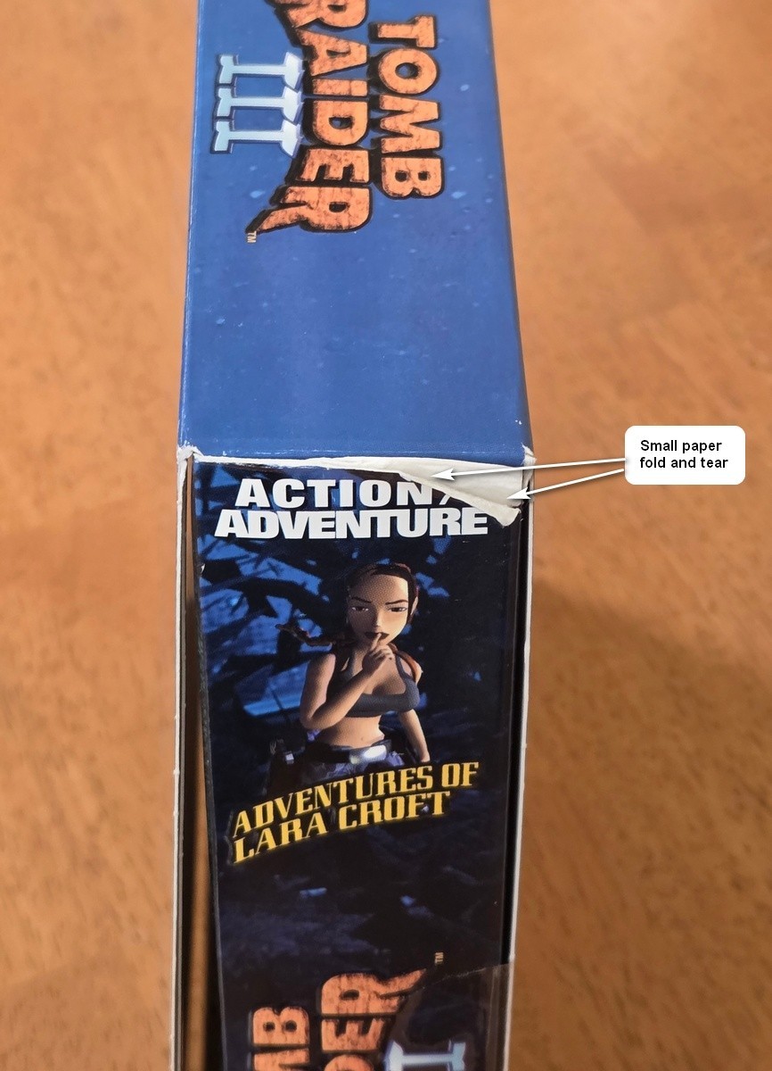 New Sealed Tomb Raider III Adventures Lara Croft EIDOS Trapezoid PC Big Box Game