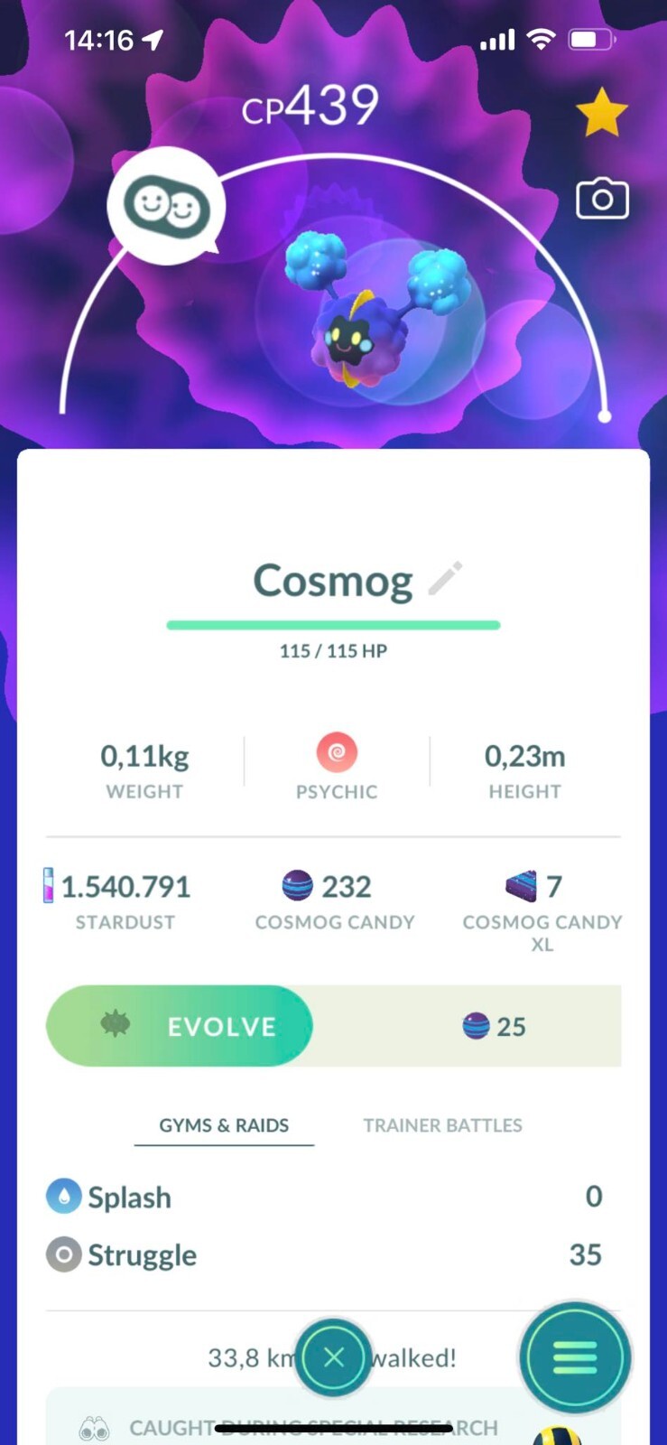 – Cosmog – P T C – high stardust – Description