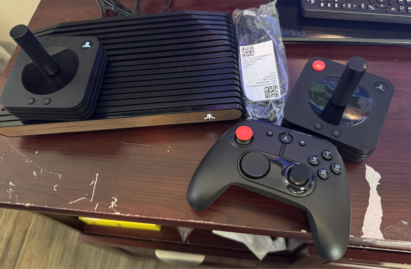 Atari VCS 800 Home Console 32GB – Black Walnut Bundle with extra joystick