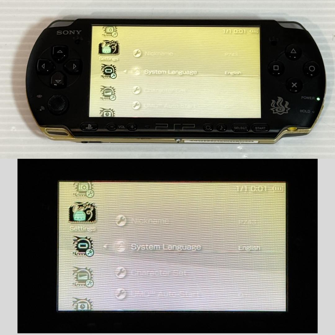 PSP-3000 Console Monster Hunter 3rd Limited Edition Region Free w/4GB-Excellent+