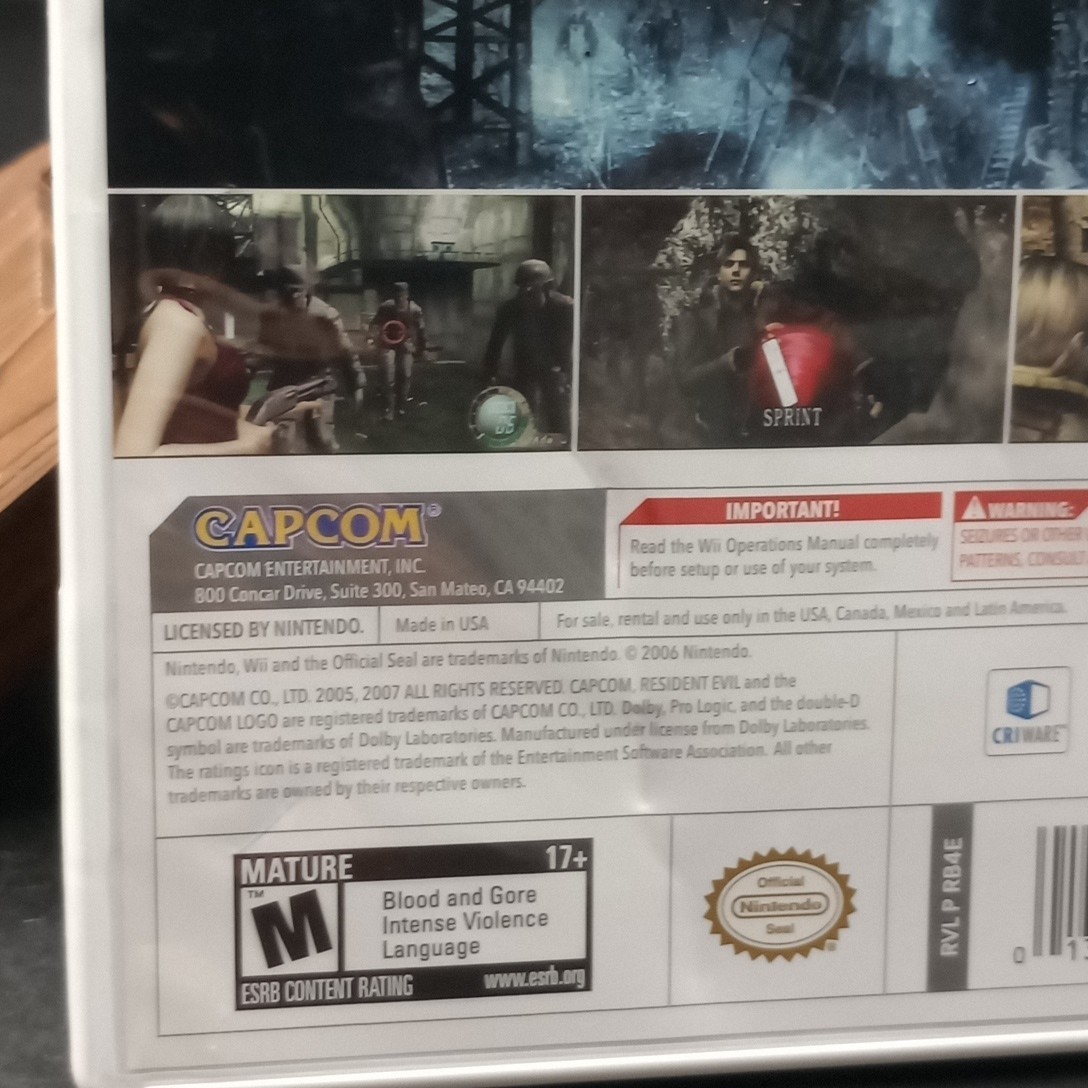 Resident Evil 4 Nintendo Wii Edition TESTED & WORKING READ & PHOTOS