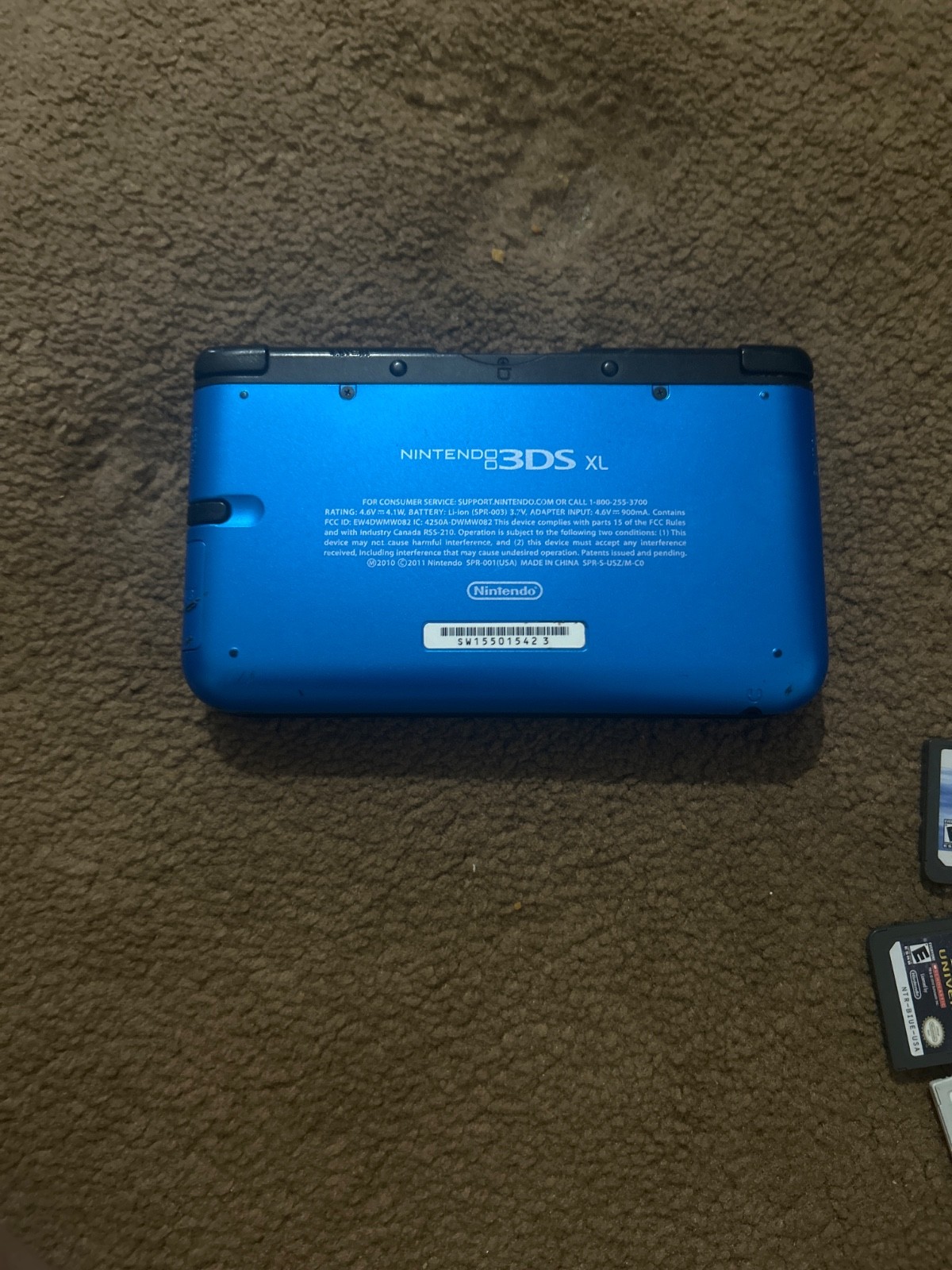 Nintendo 3DS XL Handheld Console with Pre-Installed Mario Kart 7 – Blue