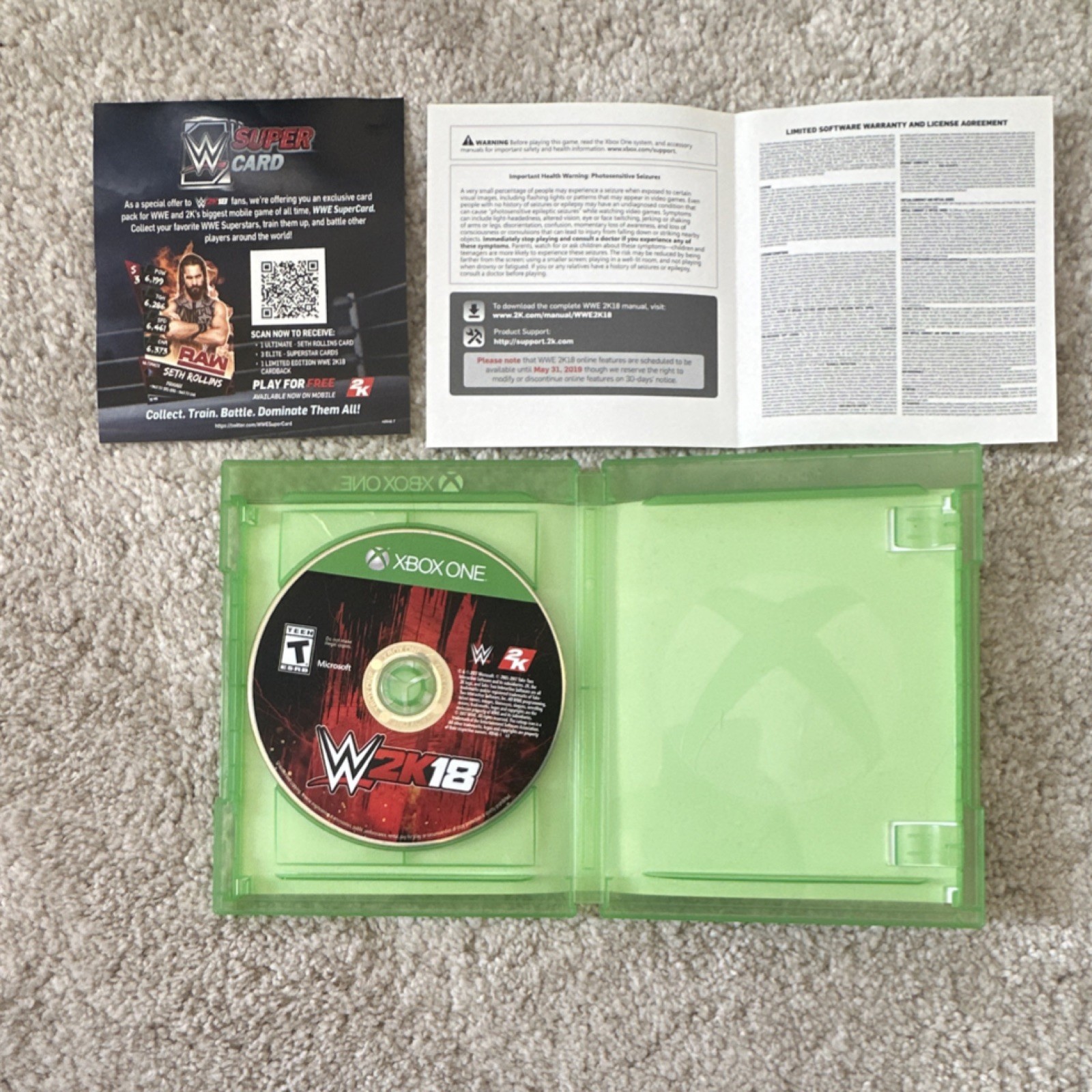 2K WWE 2K18 Xbox One Wrestling Multiplayer Online Playability Video Game