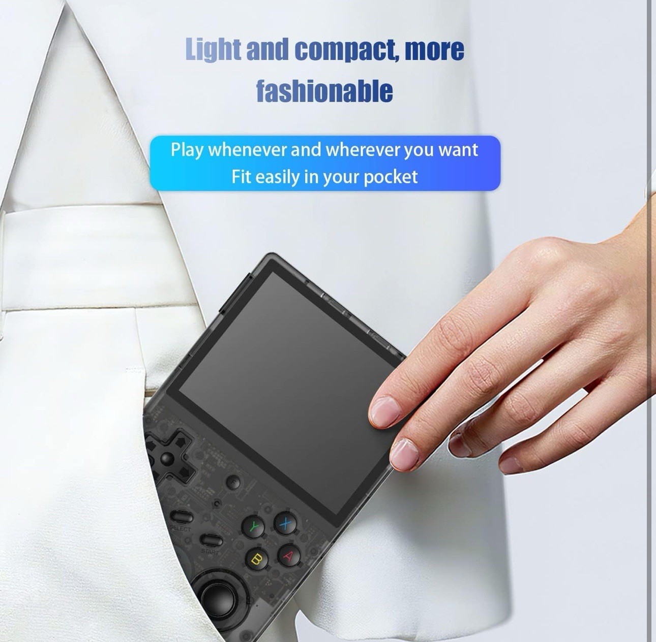 Portable RG353VS Retro Game Console with 3.5” IPS Display & 5G WiFi Support
