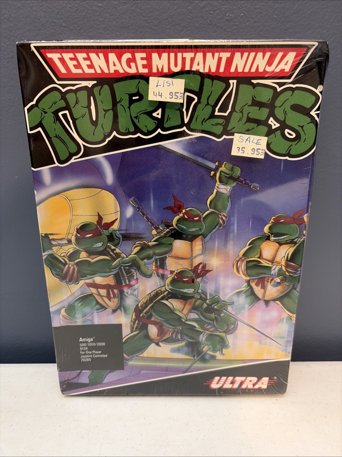 1989 Teenage Mutant Ninja Turtles Amiga Computer 500 1000 2000 512K Sealed NOS