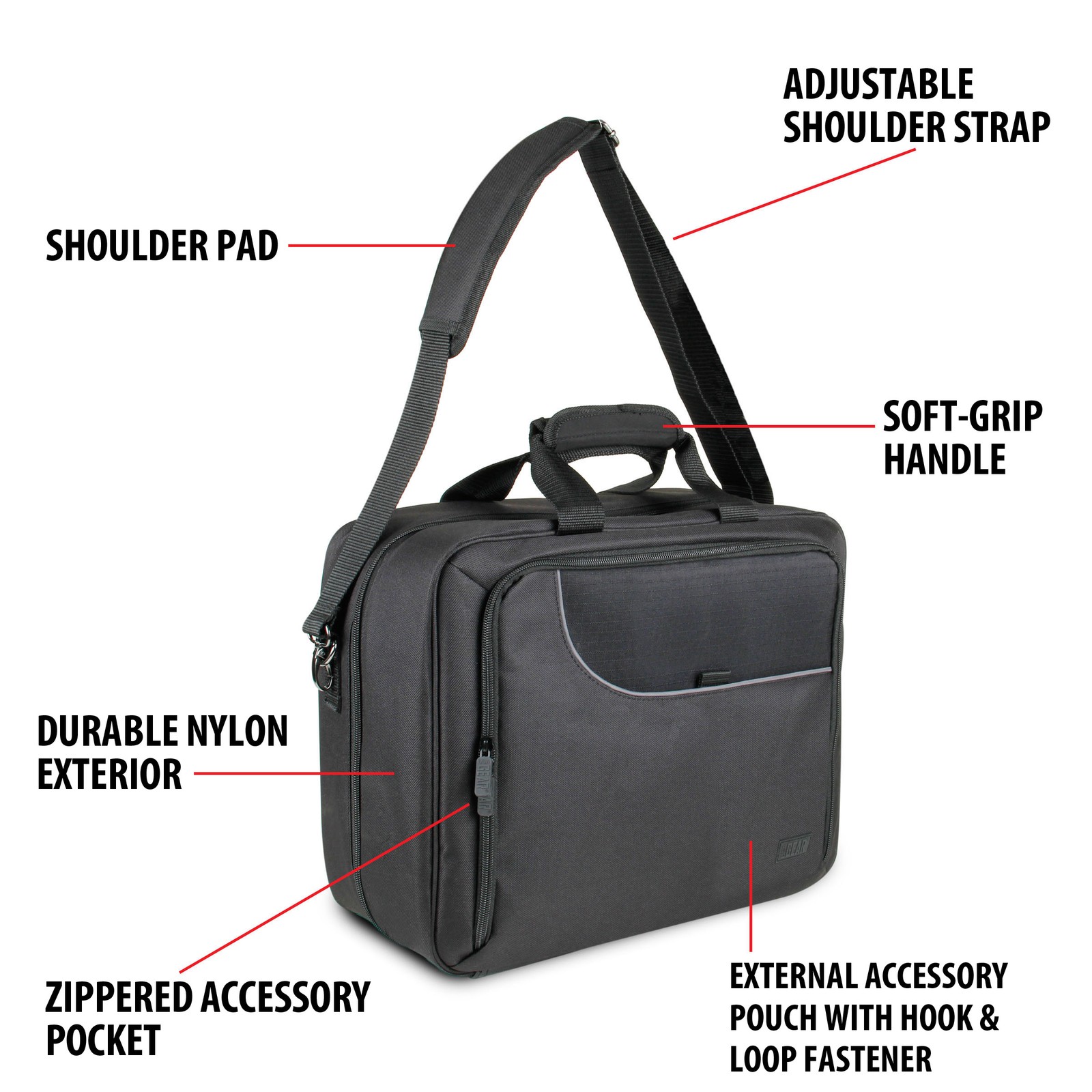 USA GEAR Case for Sony PlayStation 4 Pro / PS4 Pro 4K Travel Case Carrying Bag